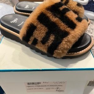 Fendi kids shoes size 10c Authentic with box and dust bag